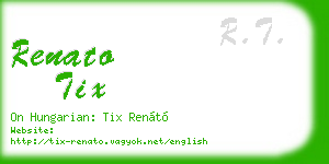 renato tix business card